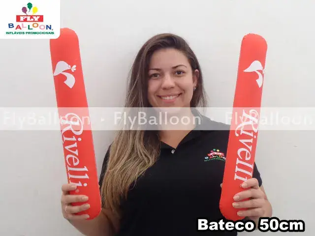 Bateco inflável promocional personalizado Rivelli, tamanho 50 cm